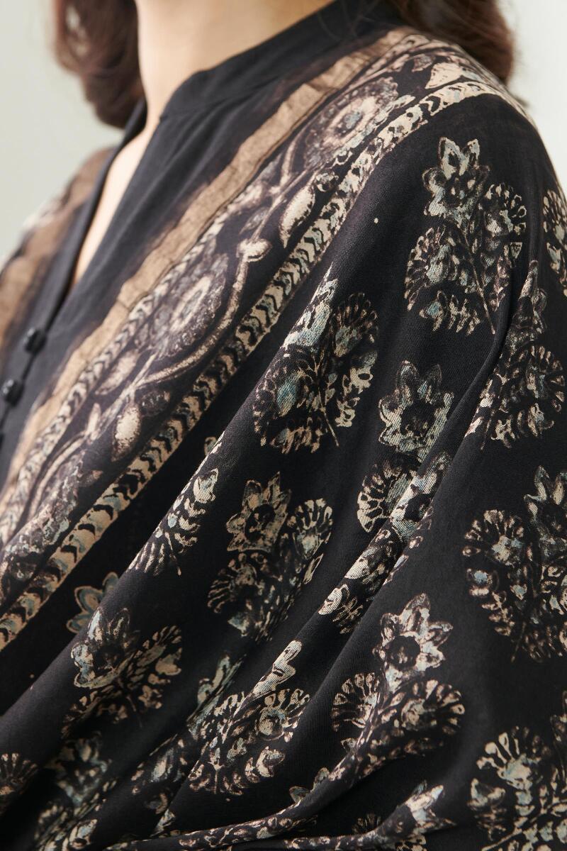 Nasrine Mehnaz Ajrak Chanderi Dupatta