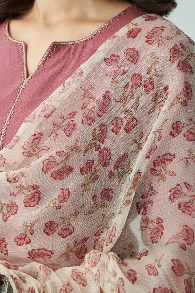 Mirza Zenia Sanganeri Chiffon Dupatta