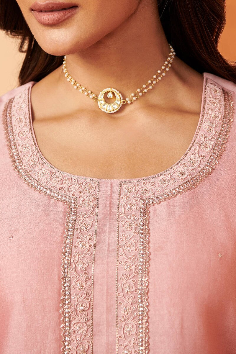 Shirin Farheen Chanderi Kurta