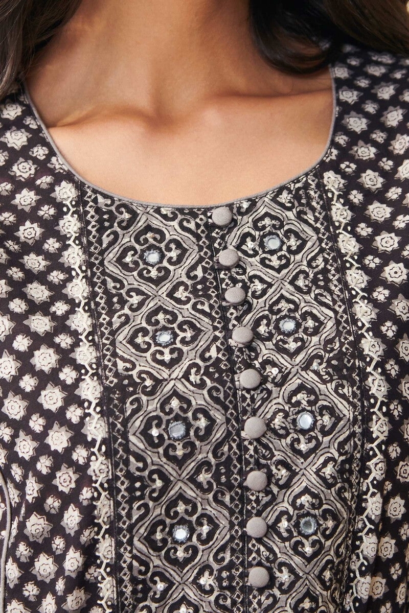 Sehra Meera Bagru Kurta