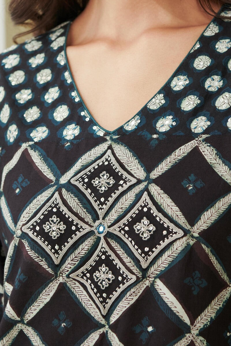 Sehra Fiza Bagru Kurta