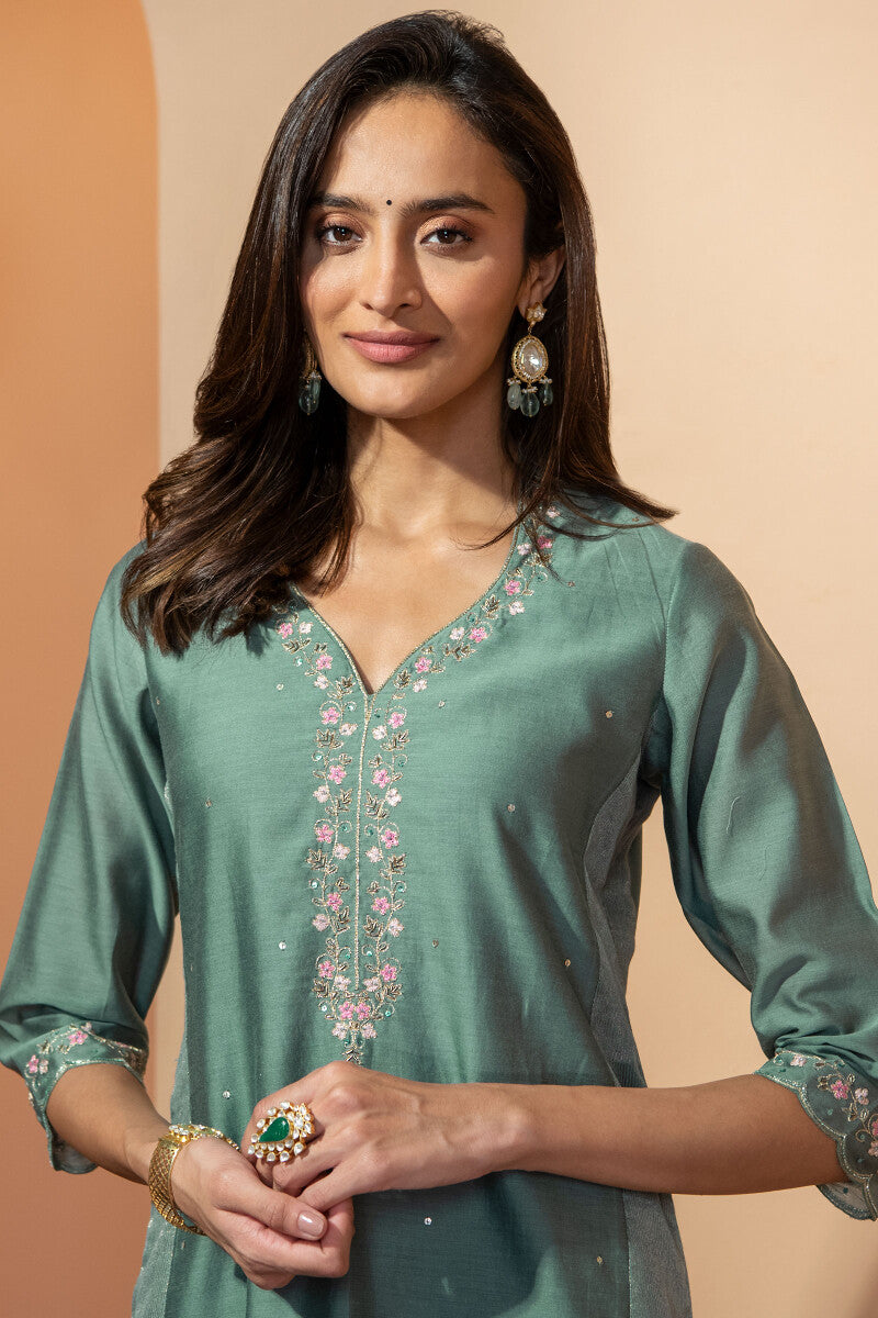 Shirin Zenia Chanderi Kurta