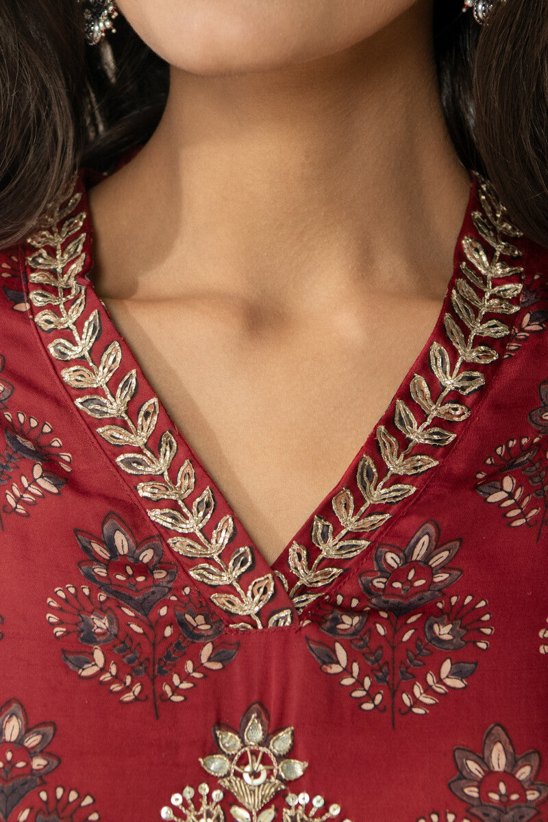 Zubeida Jahanzeb Ajrak Modal Kurta