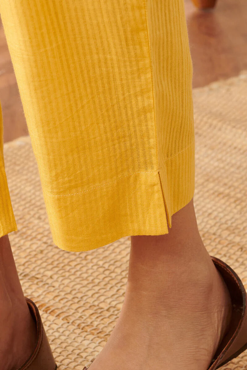 Surplus: Rosheen Samaira Yellow Narrow Pants
