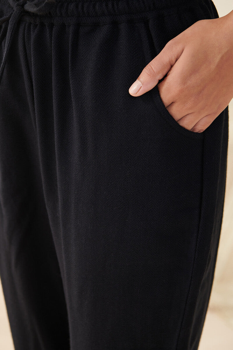 Naadirah Tazmeen Faux Wool Handloom Narrow Pants