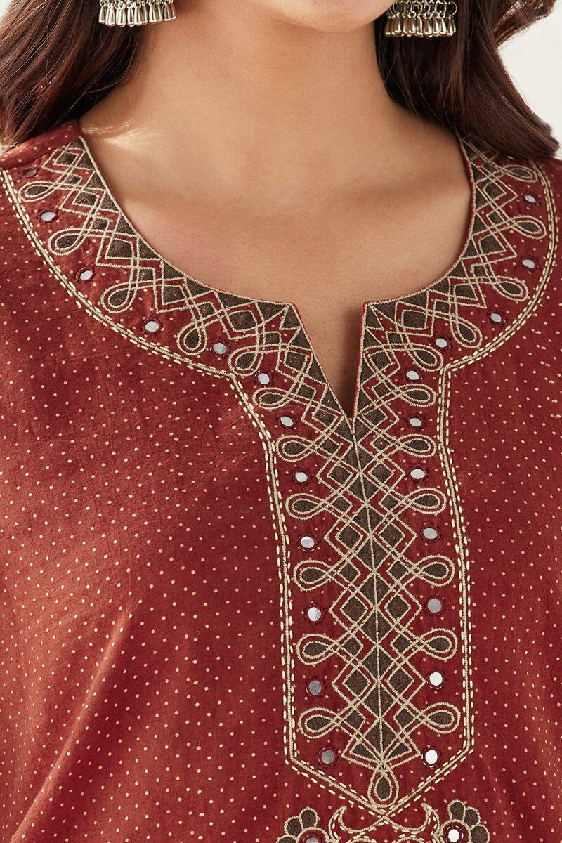 Sehra Rahida Ajrak Kurta