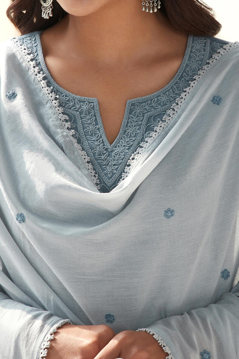 Mirza Sehreen Blue Dupatta