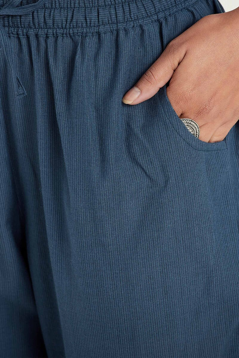 Naadirah Layla Blue Handloom Narrow Pants