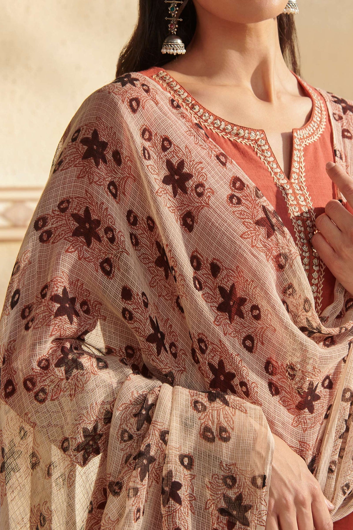 Sehra Alisha Bagru Dupatta