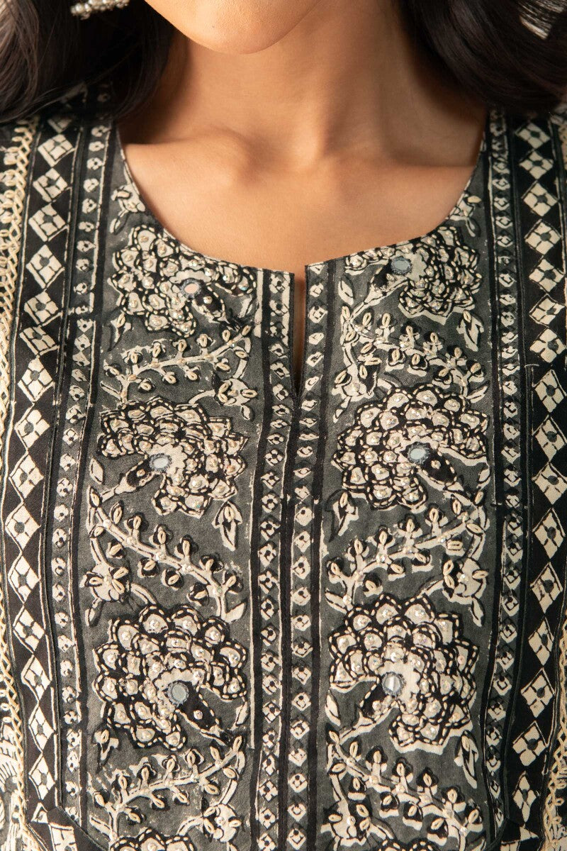 Sehra Mahira Bagru Kurta