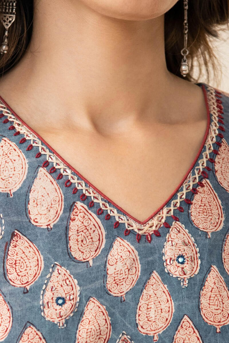 Shirin Mahnoor Modal Bagru Kurta