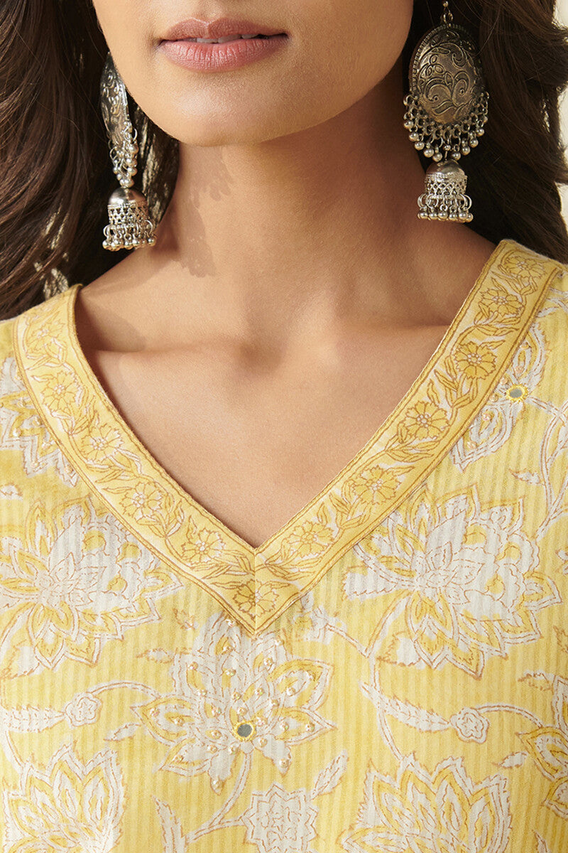 Isfahan Ferhia Sanganeri Kurta