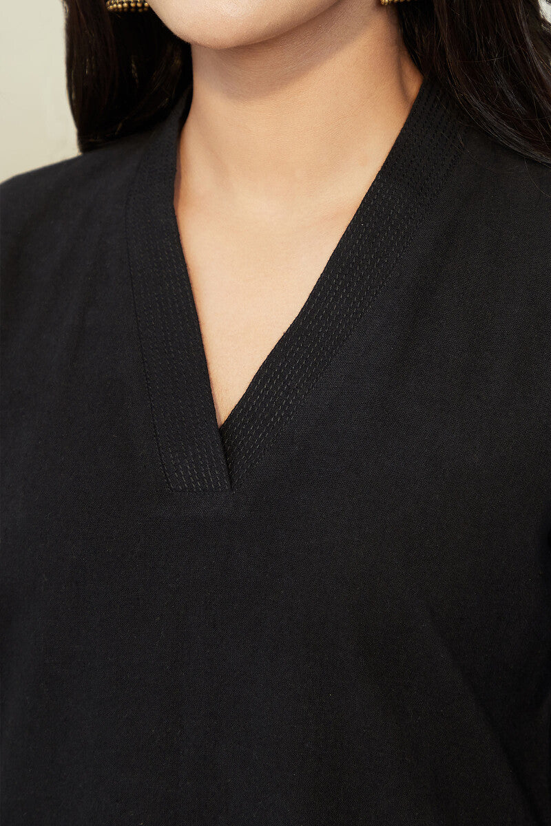 Roza Seher Black Kurta