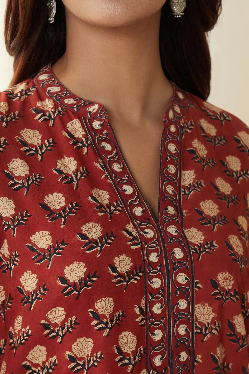 Sehra Bagru Nazma Viscose Top