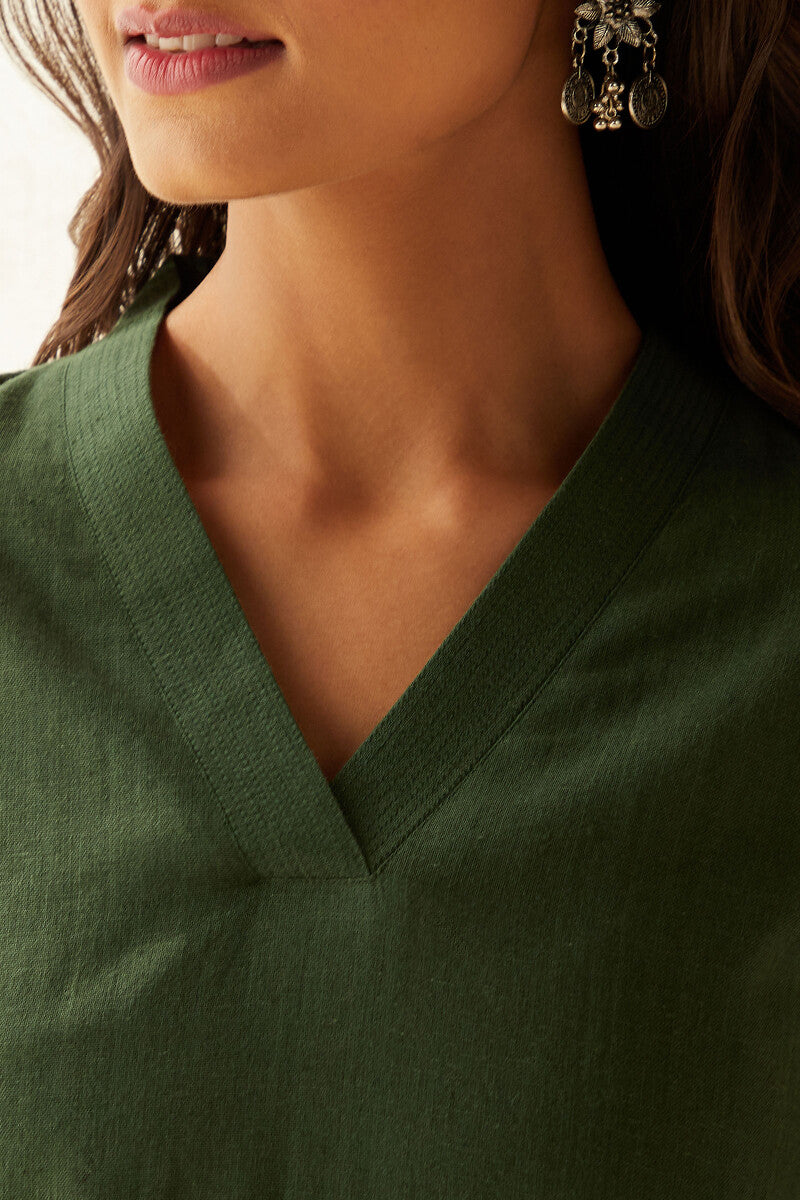 Sehra Seher Forest Green Kurta