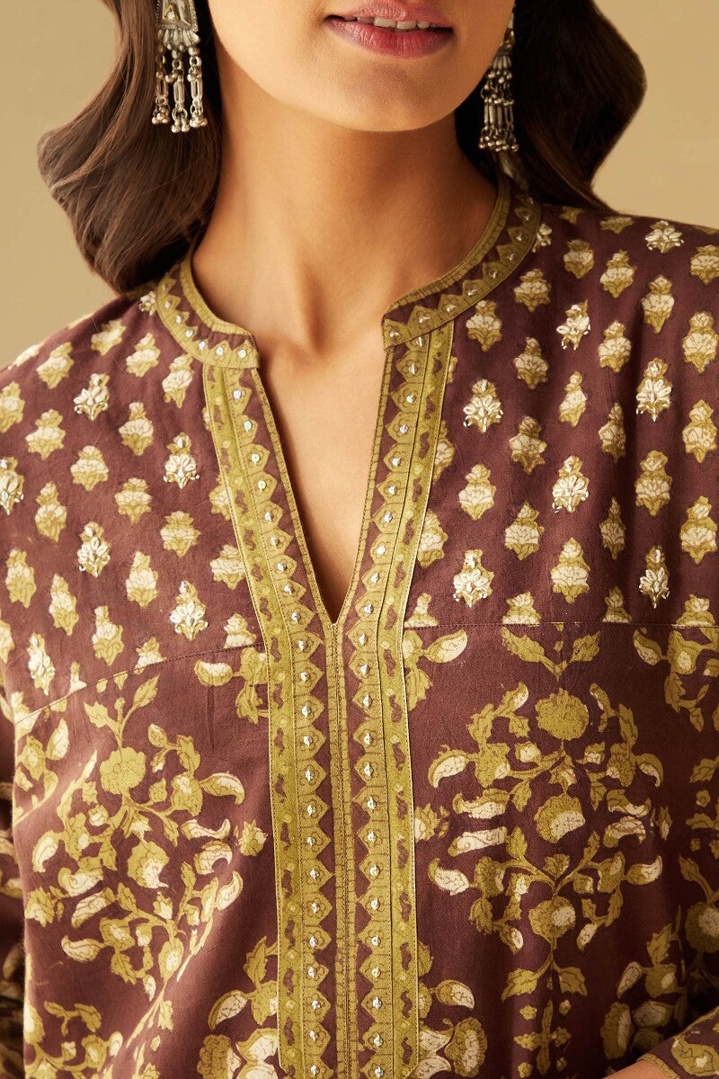 Sehra Ruhi Bagru Kurta