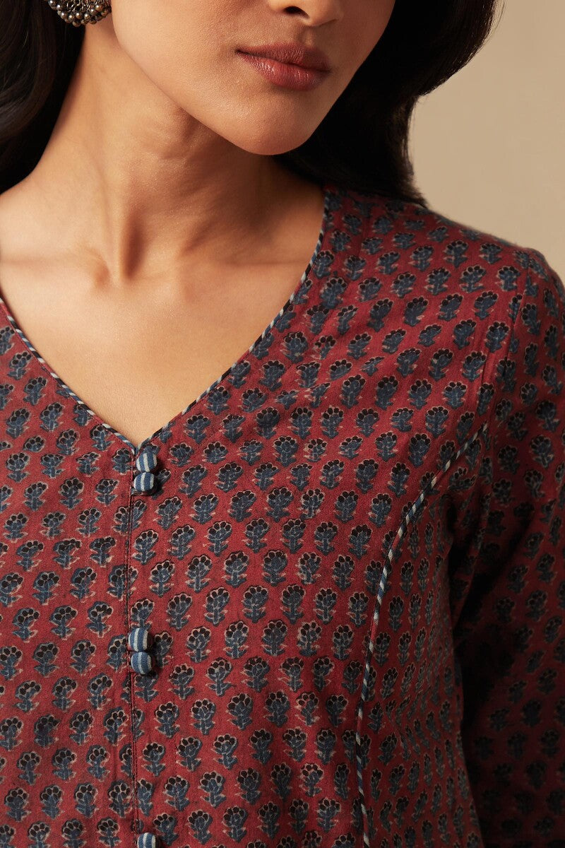 Sehra Ruhi Ajrak Top