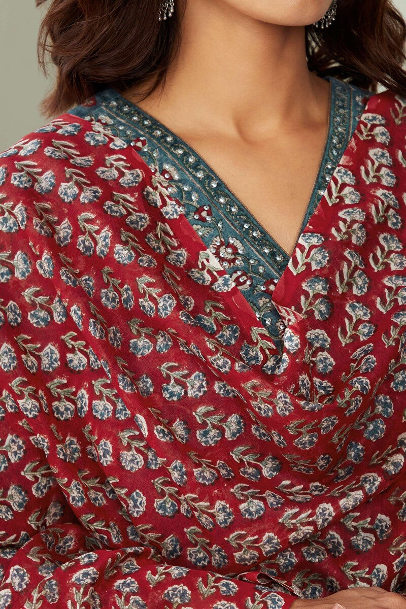 Mehrunissa Saira Sanganeri Chanderi Dupatta