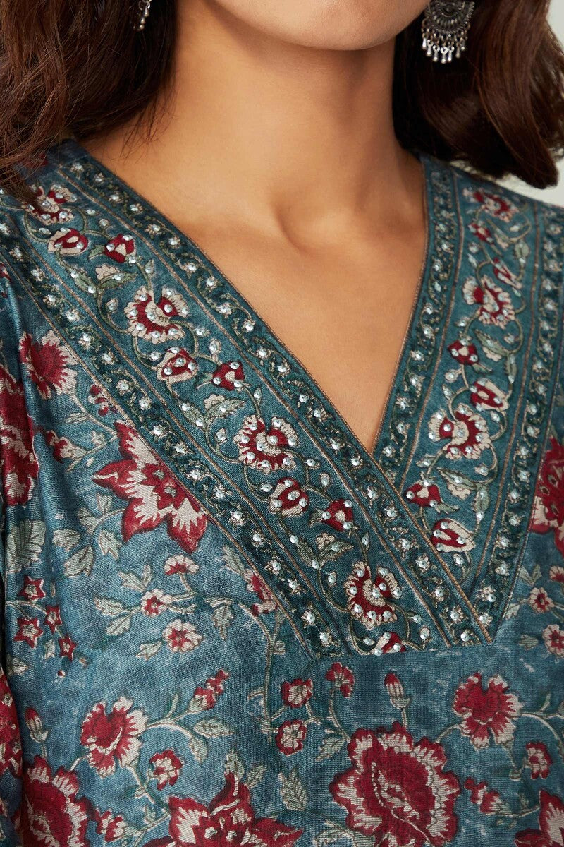 Mehrunissa Saira Chanderi Kurta