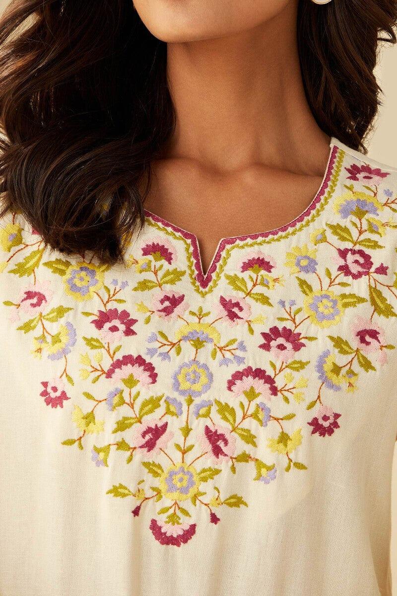 Rosheen Seher Cream Kurta