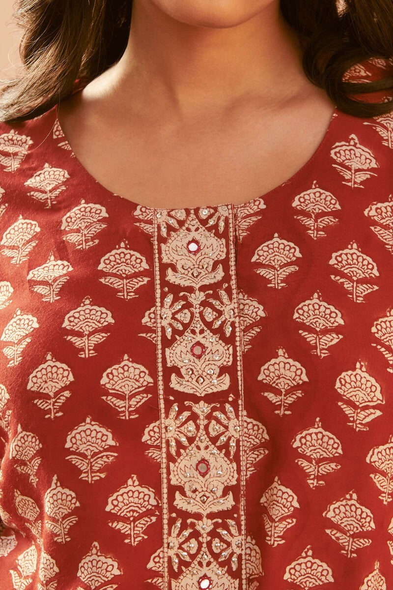 Sehra Rumi Bagru Top