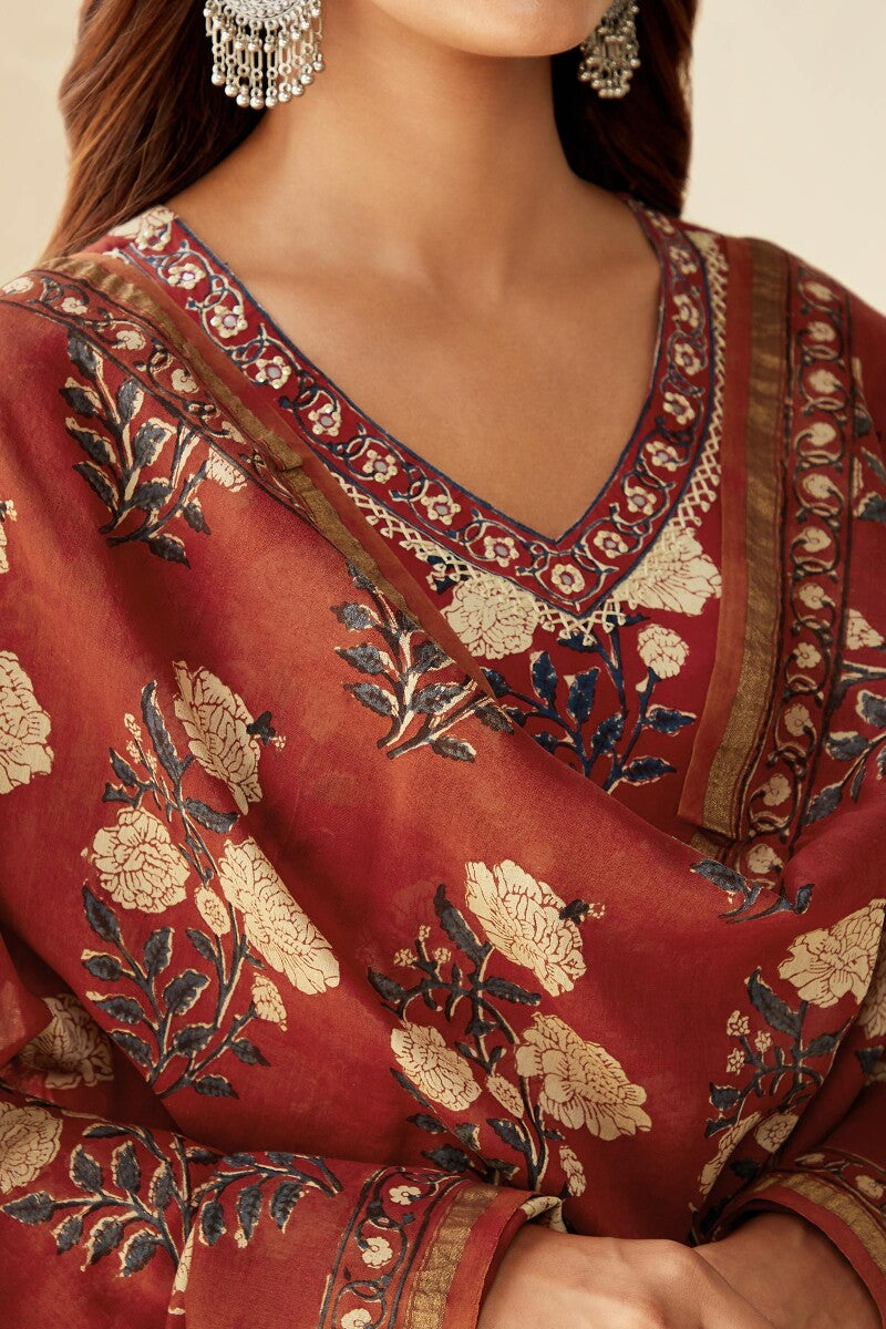 Sehra Rehmat Bagru Dupatta