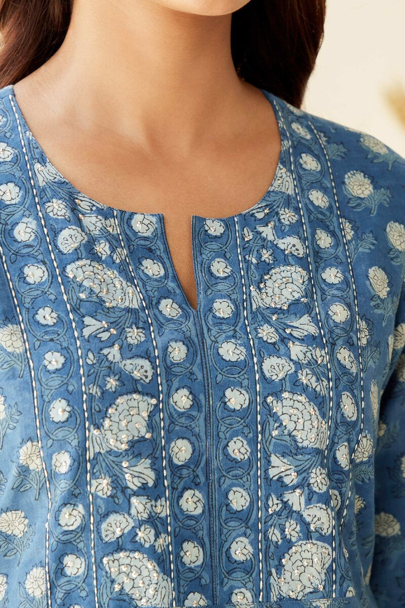 Sehra Noor Indigo Top