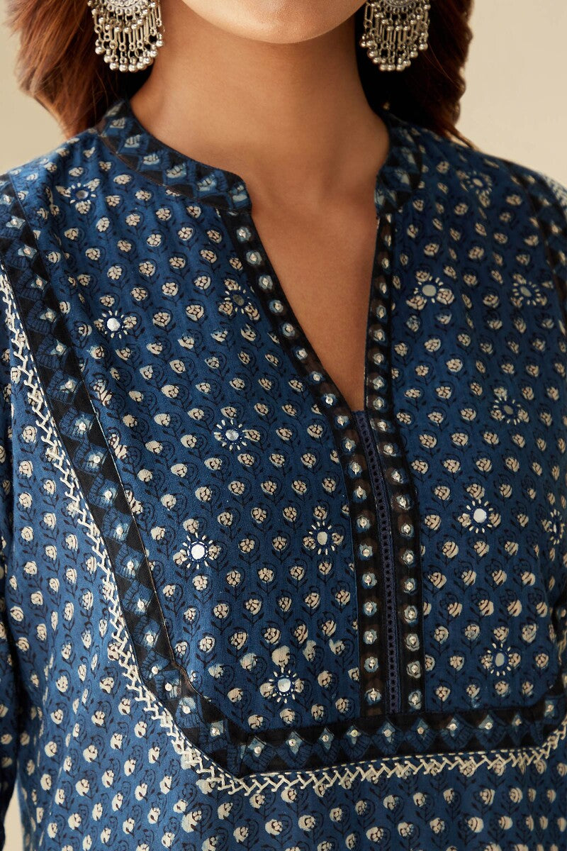 Sehra Simar Bagru Kurta