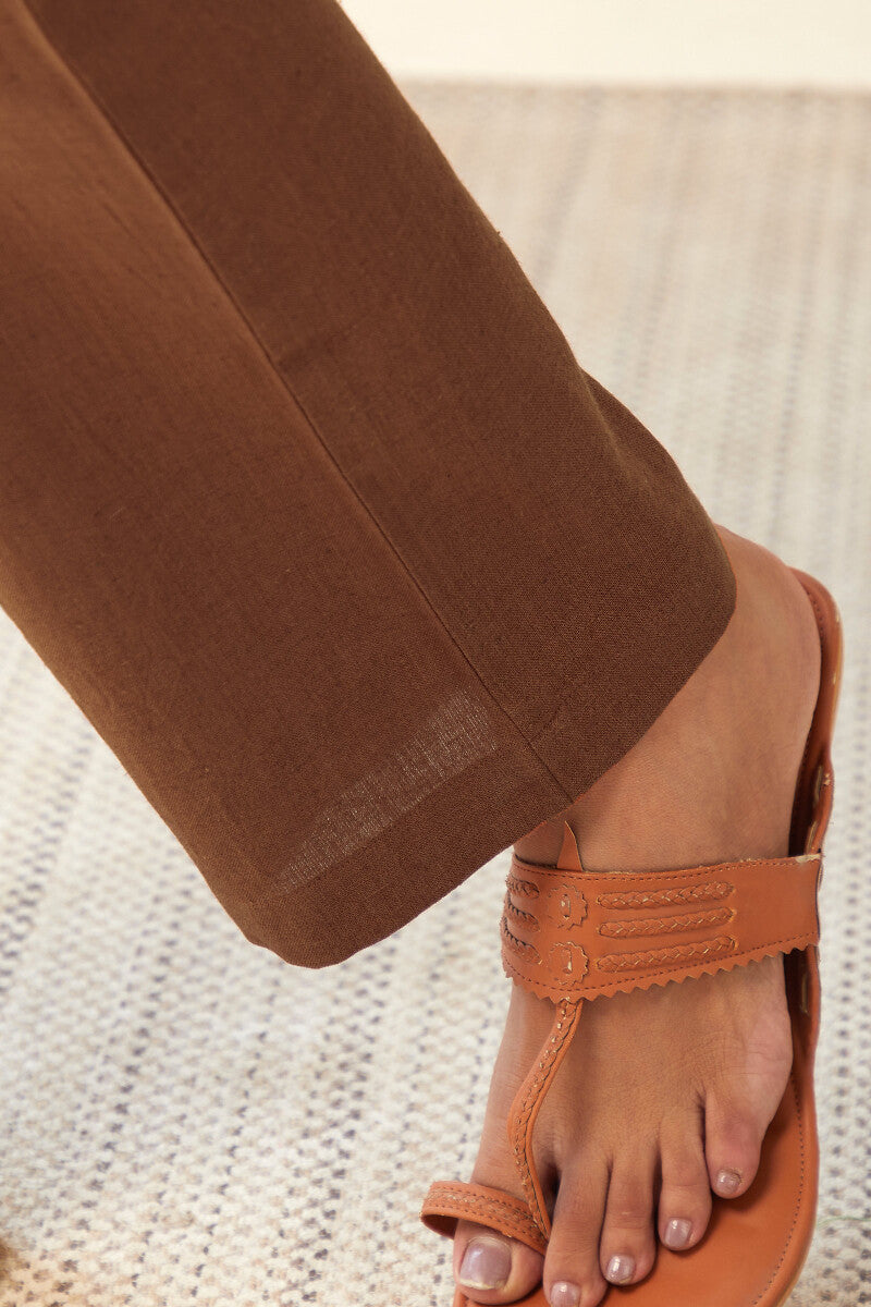 Roza Seher Rust Orange Pants