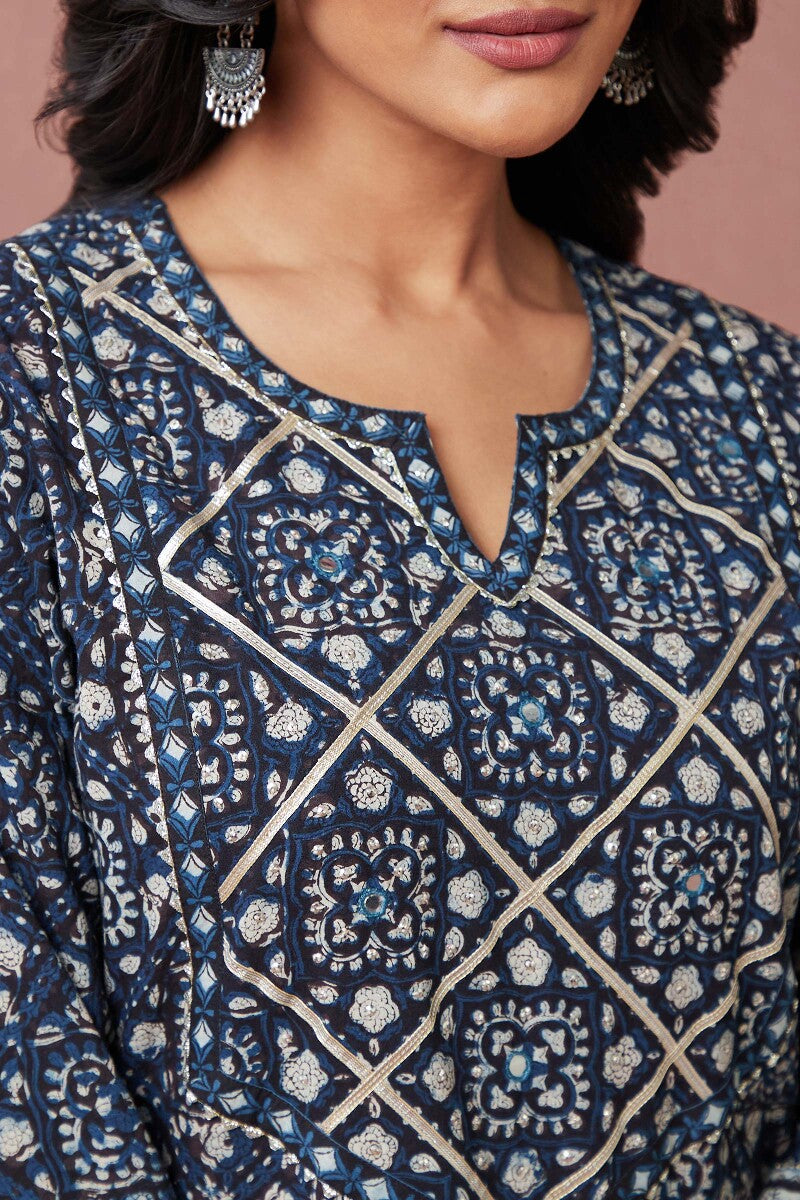 Sehra Layla Bagru Kurta