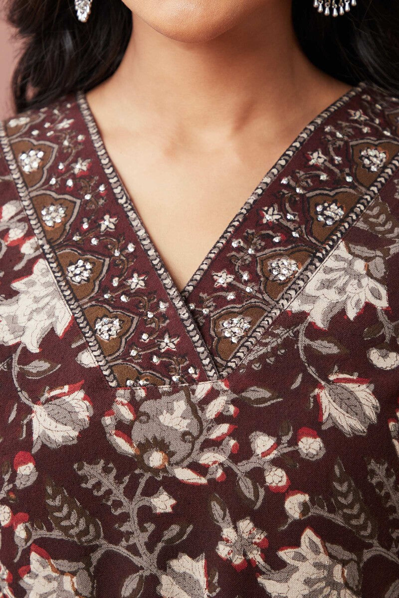 Sehra Afra Bagru Kurta