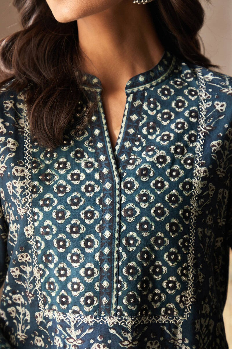 Sehra Zoya Bagru Kurta