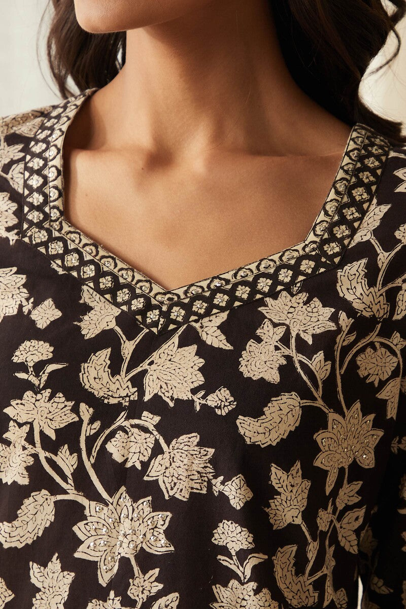 Roza Farah Bagru Kurta