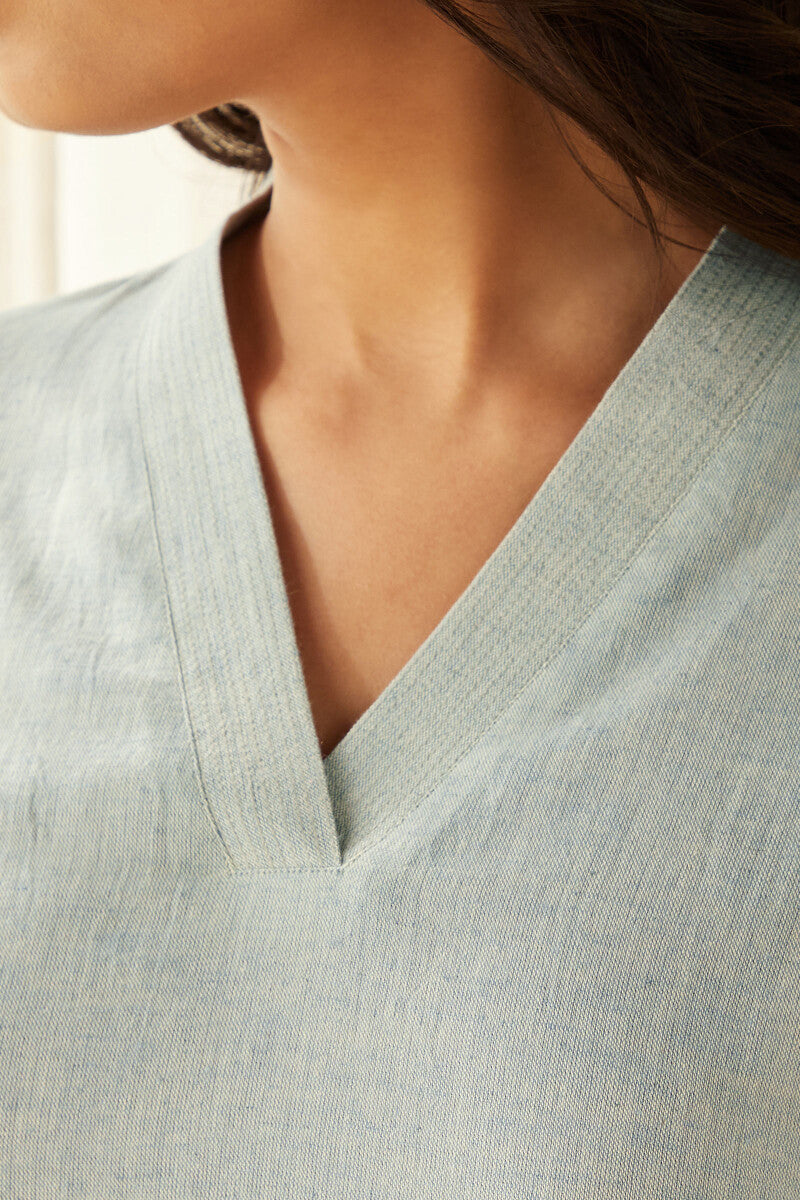 Roza Seher Blue Kurta