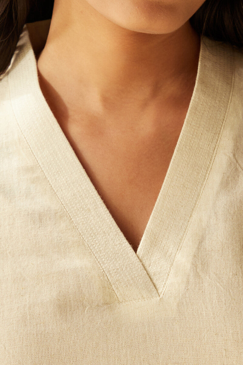 Roza Seher Cream Kurta