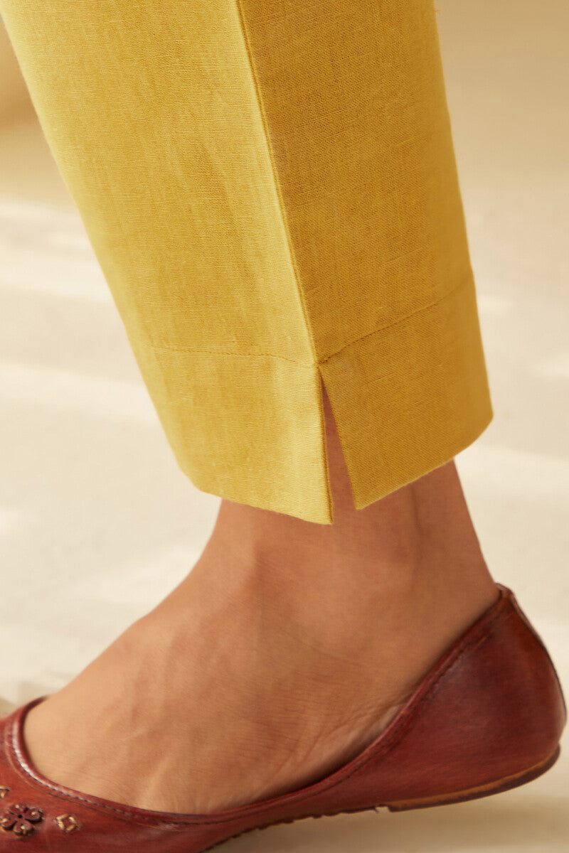 Roza Seher Mustard Narrow Pants