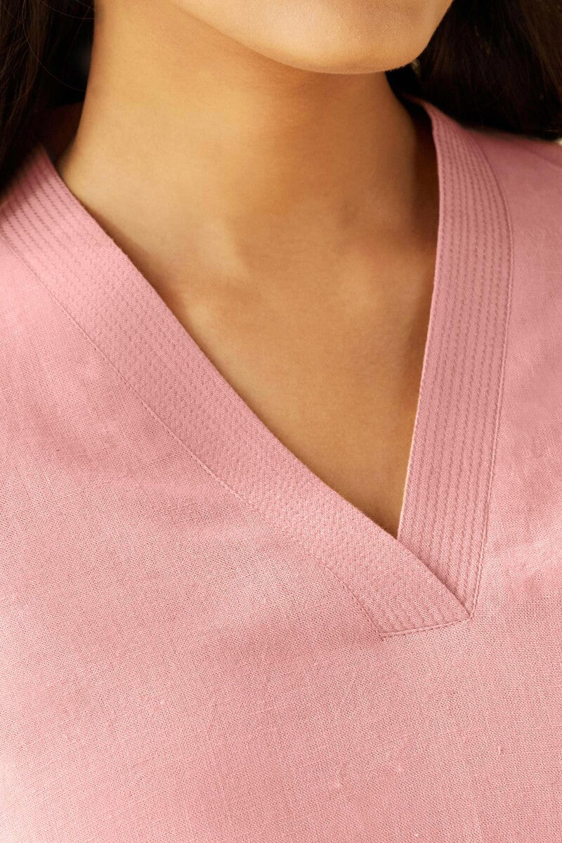 Roza Seher Rose Pink Top
