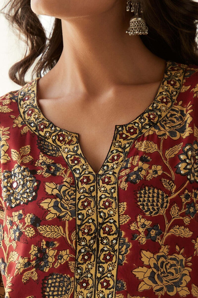 Sehra Sumeera Bagru Kurta