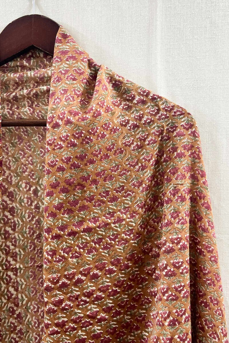 Brown Cotton Mul Dupatta