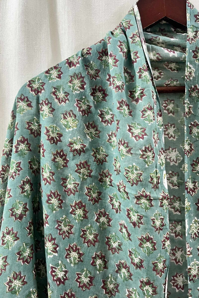 Green Sanganeri Dupatta