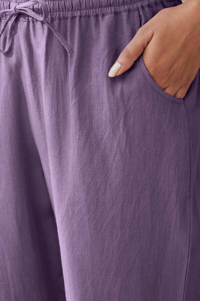 Roza Seher Purple Narrow Pants