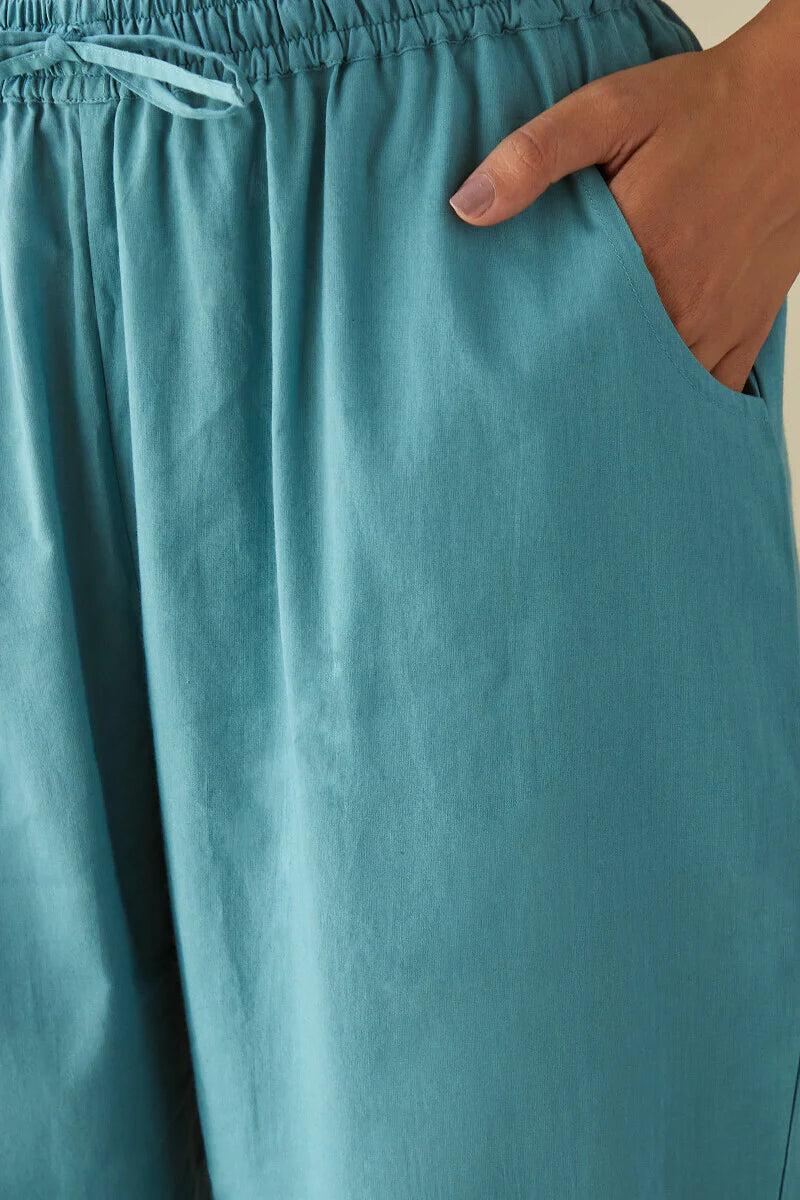 Nasrine Rabiya Blue Narrow Pants