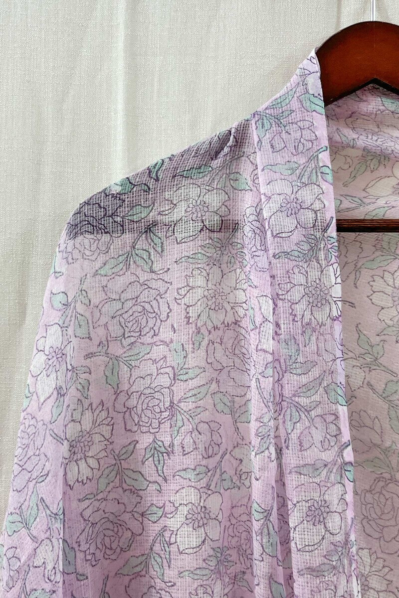 Purple Sanganeri Dupatta