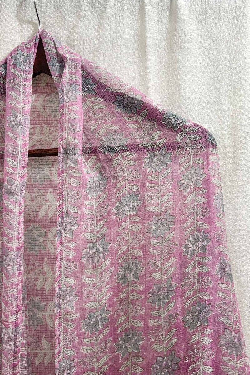 Sanganeri Pink Dupatta