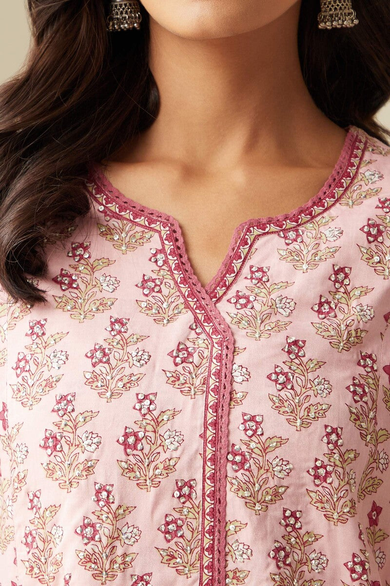 Rosheen Nuzakat Sanganeri Kurta
