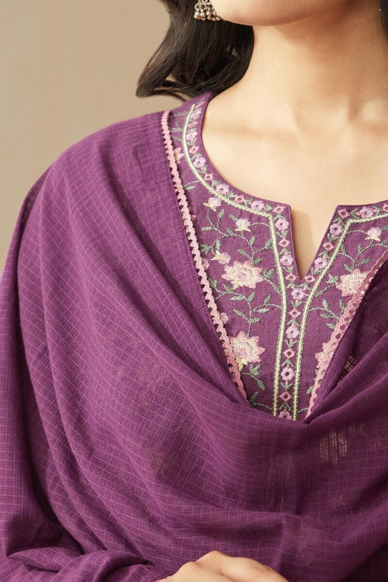 Roza Zoya Dark Purple Dupatta