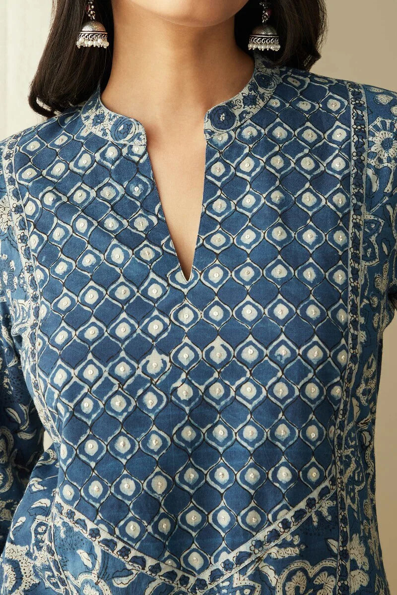Sehra Maiwa Indigo Kurta
