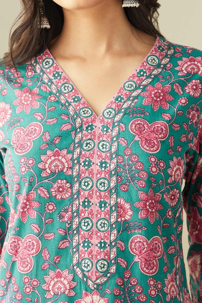 Gauhar Nilofar Sanganeri Kurta