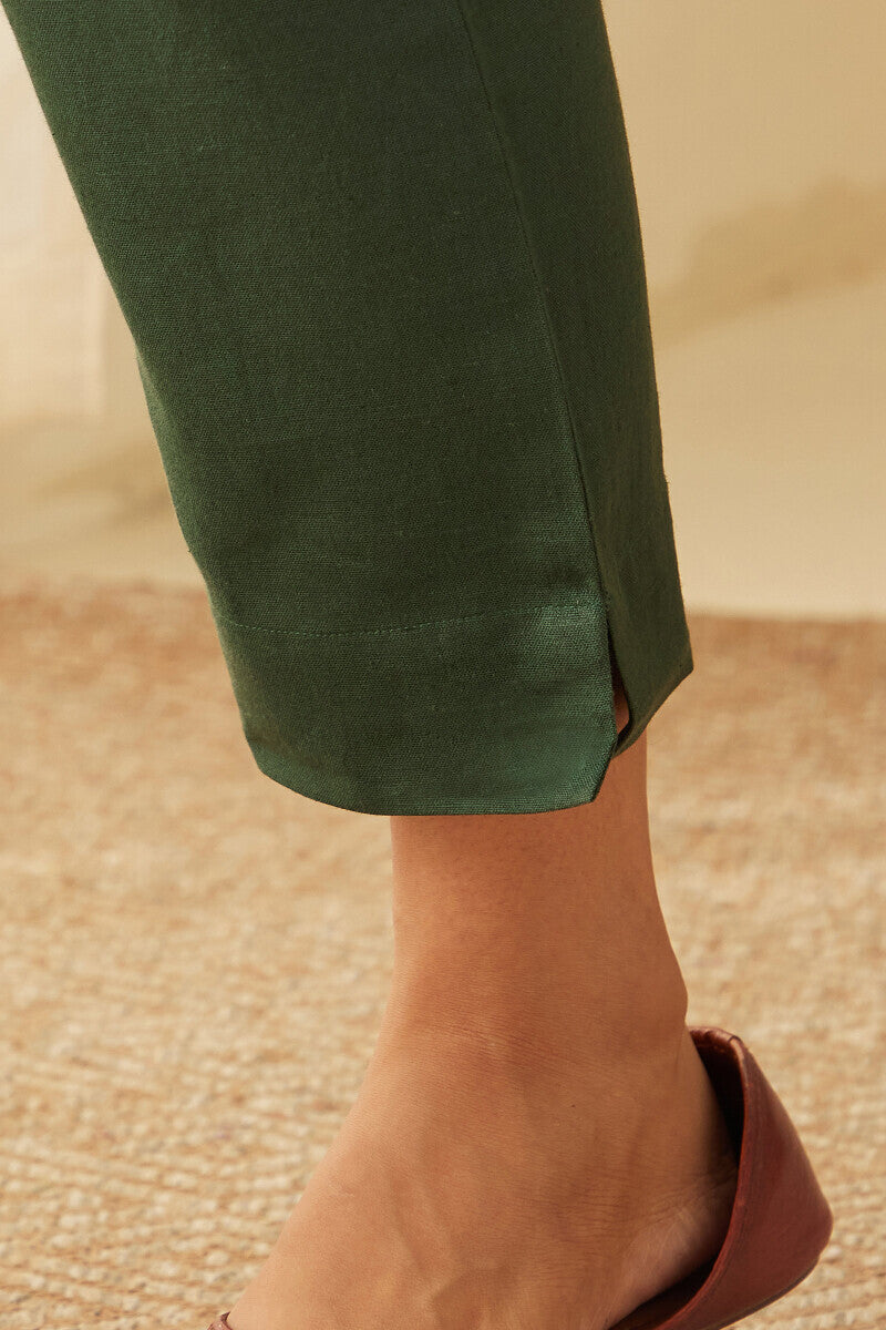 Roza Seerat Green Narrow Pants