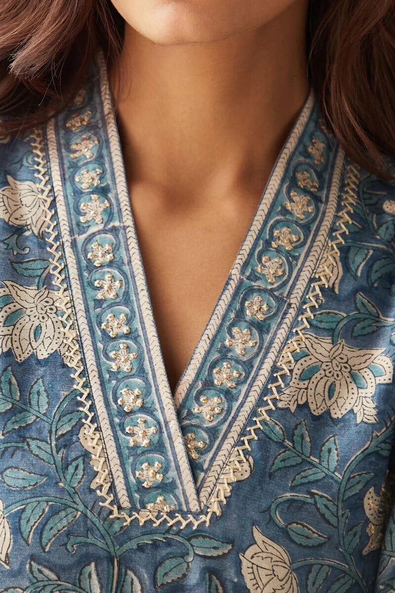 Mehrunissa Maiwa Chanderi Kurta